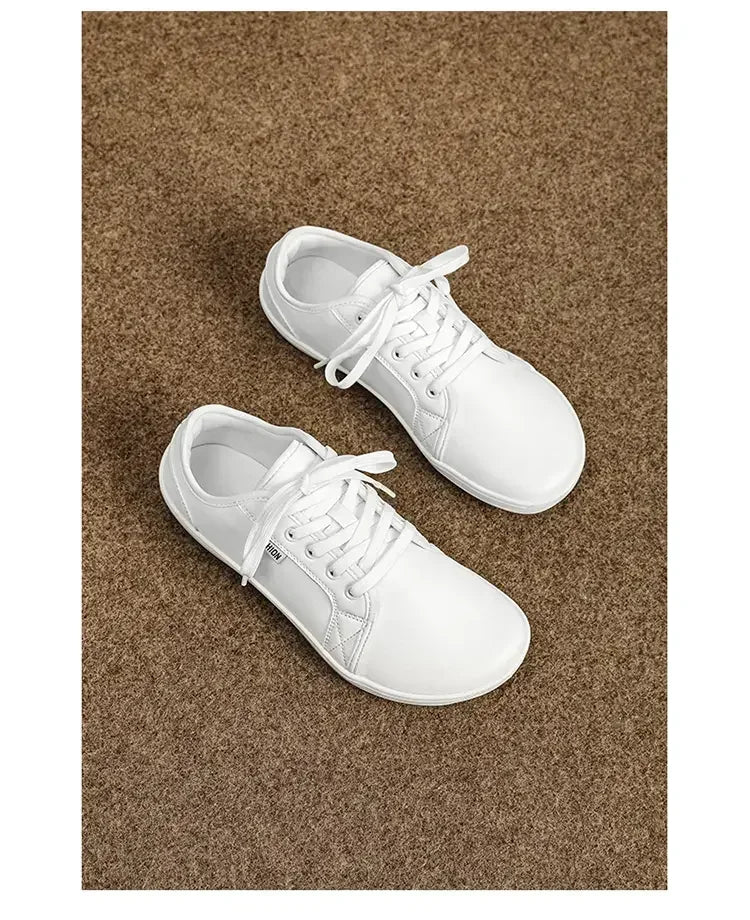 Mens Artificial Leather Wide Barefoot Shoes Unisex Plus Size Male Outdoor Minimalist Sneakers Women Zero Drop Casual Walking