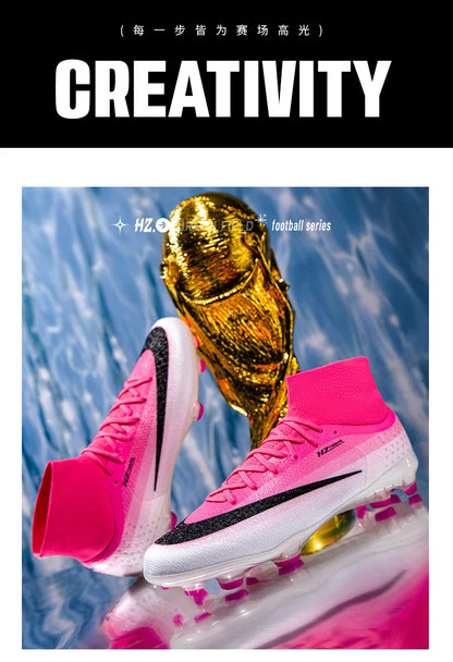 New Men Soccer Shoes Hot Sale Football Boots Women Professional TF/FG Sneakers Unisex High-quality Futsal Cleats Ultralight