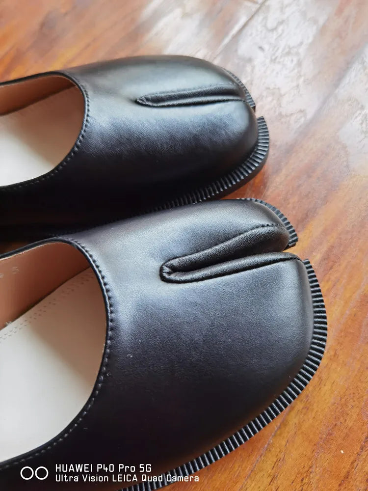 Fashion Women's Shoes New High Quality Leather Split Toe Mary Jane Shoes Comfortable Low Heel Women Shoes Lolita