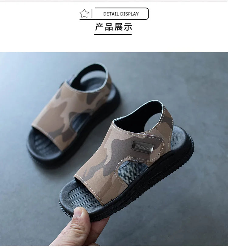 Boys' Sandals 2025Summer New Soft Soled Kid Shoe 1-16y Light Sandals for Girls Casual Beach Shoes Anti Slip Boys Shoe Sandalias