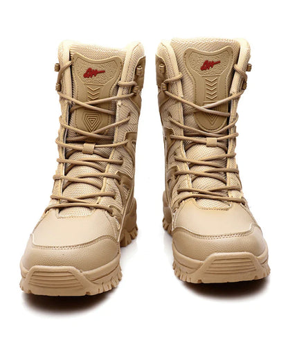 New Waterproof Men's Boots Outdoor Non-slip Men Hiking Boots High Top Winter Men's Motorcycle Boots Rubber Men Work Desert Boots
