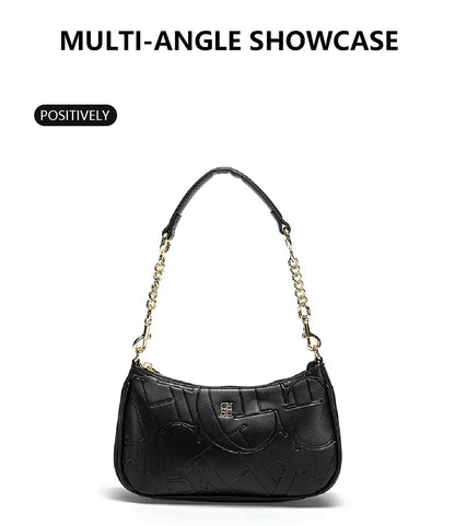 Simple Shoulder Crossbody Bag Women's Handbag Fashion Partition Durable Luxury Brand Fashion Large Capacity Bent Moon Bag