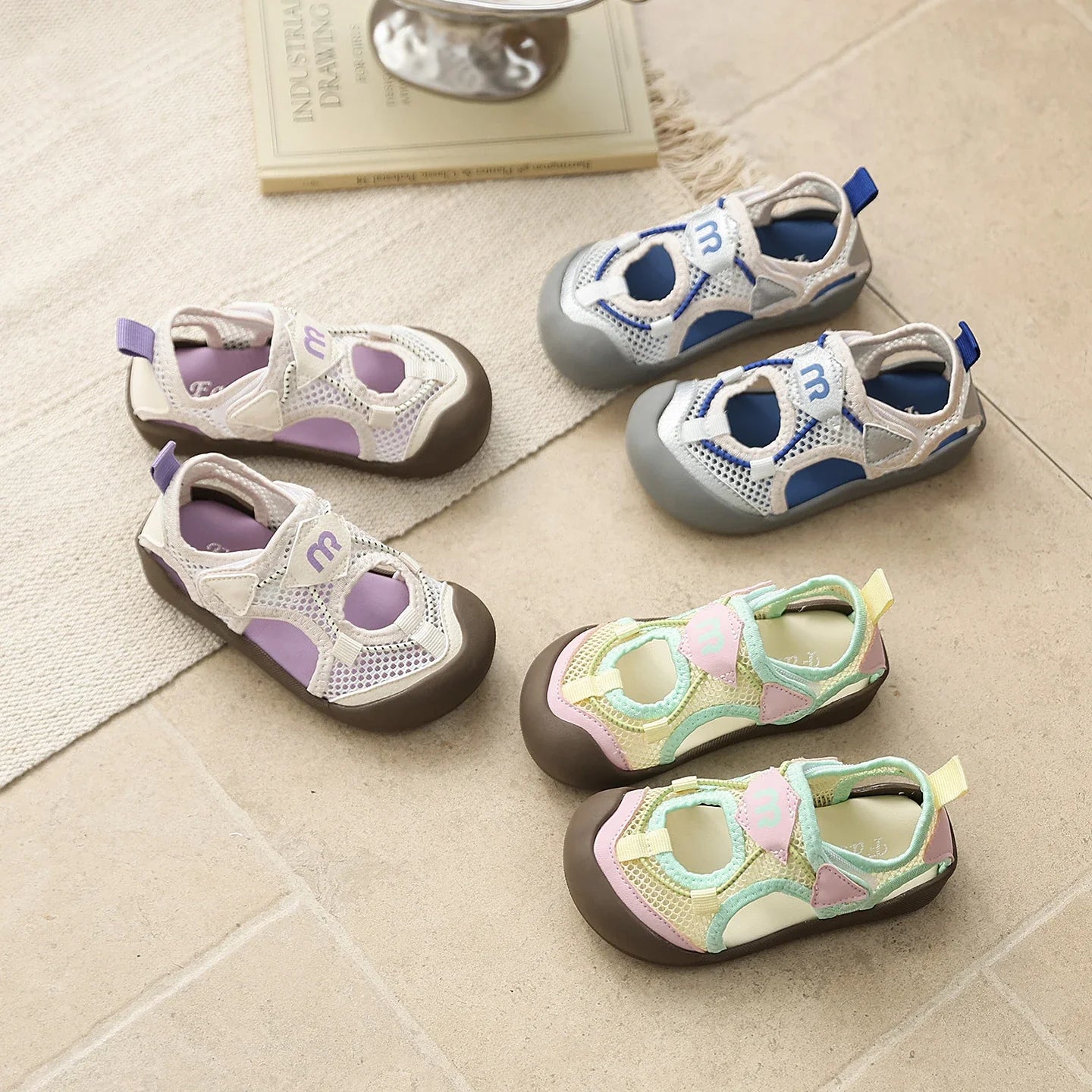 Boys Girls Recycled Adventure Sandals 2026 New Summer Toddler Sporty Sandals Non-slip Versatile Chic School Outdoor Hiking Shoes