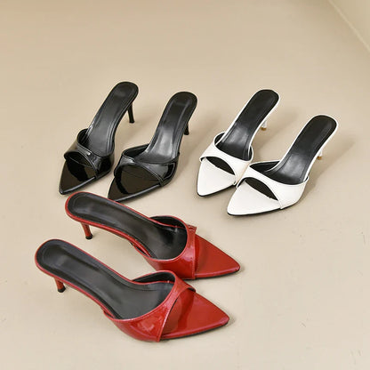 Women's High Heels Summer Women Fashion Classic Pointy Open Toe Stiletto Heels Sexy Women's Party Women's Sandals