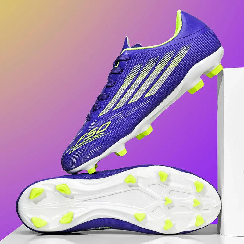 New Men Professional Soccer Shoes Boys Sneakers Match Ankle Football Boots Non-Slip TF/FG Comfortable Sports Shoes Unisex