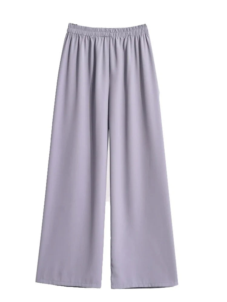 Women's Summer Loose Chiffon Wide Leg Pants