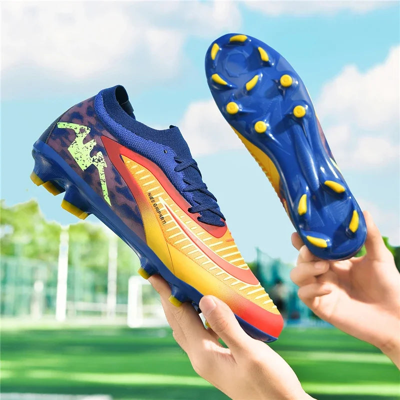 New Men Soccer Shoes Breathable Unisex Football Boots Professional Training Ultralight Wholesale Indoor Futsal Drop Shipping