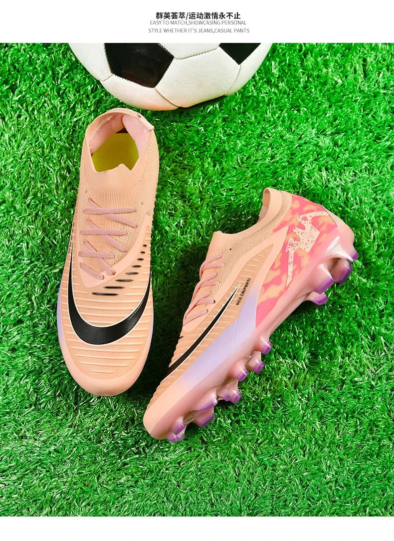 New Men Football Boots Breathable Unisex Ultralight Wholesale Professional Indoor Training Soccer Shoes Futsal Drop Shipping