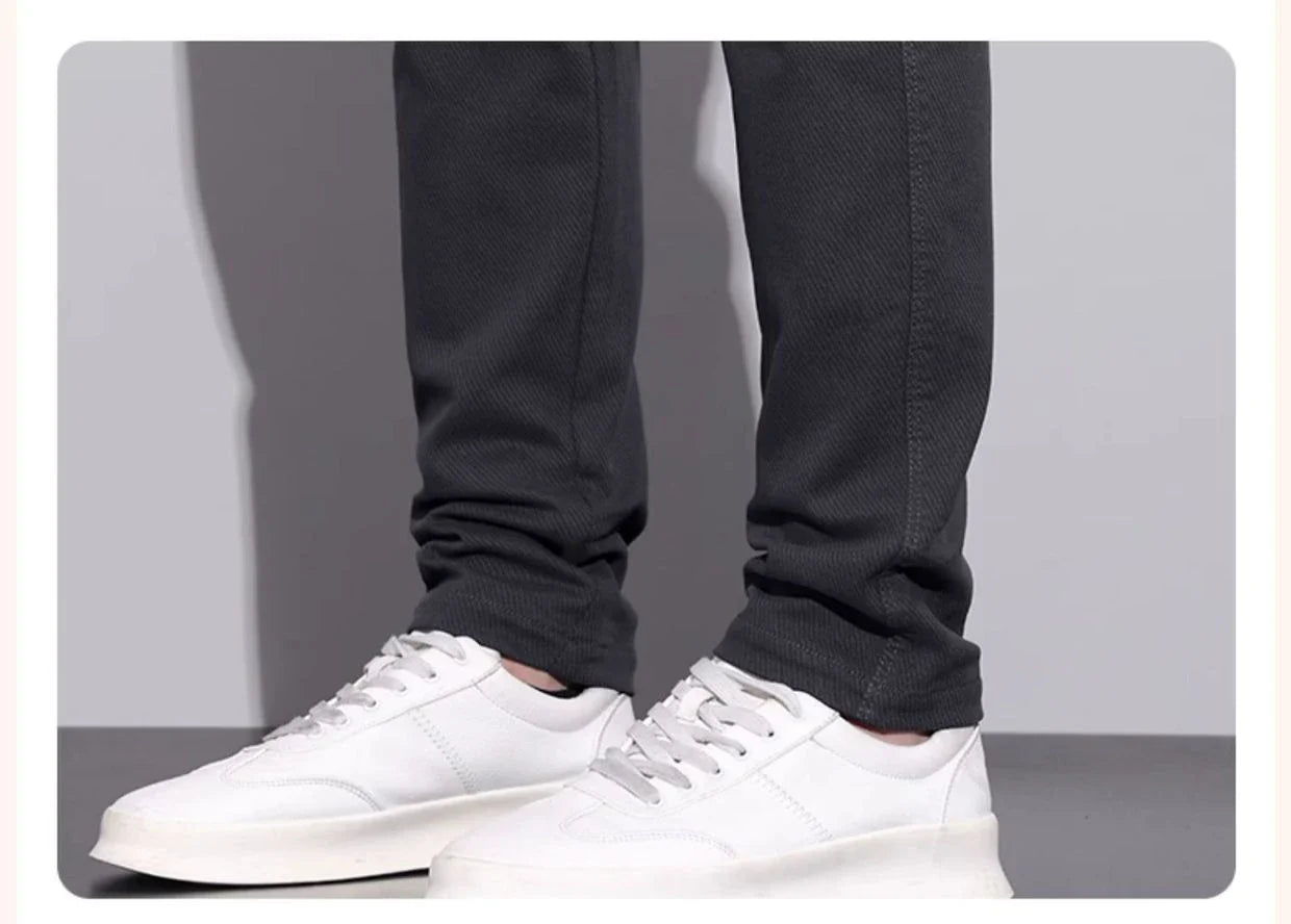 New Winter High-End Business Men's Suit Pants Autumn and Winter Slim Straight Casual Pants Versatile Fashion Trousers Korean