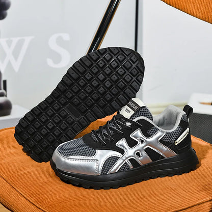 Lightweigh Women safety Shoes Comfor security tennis work shoes woman steel toe Sneakers Breathable Non-Slip summer work boots