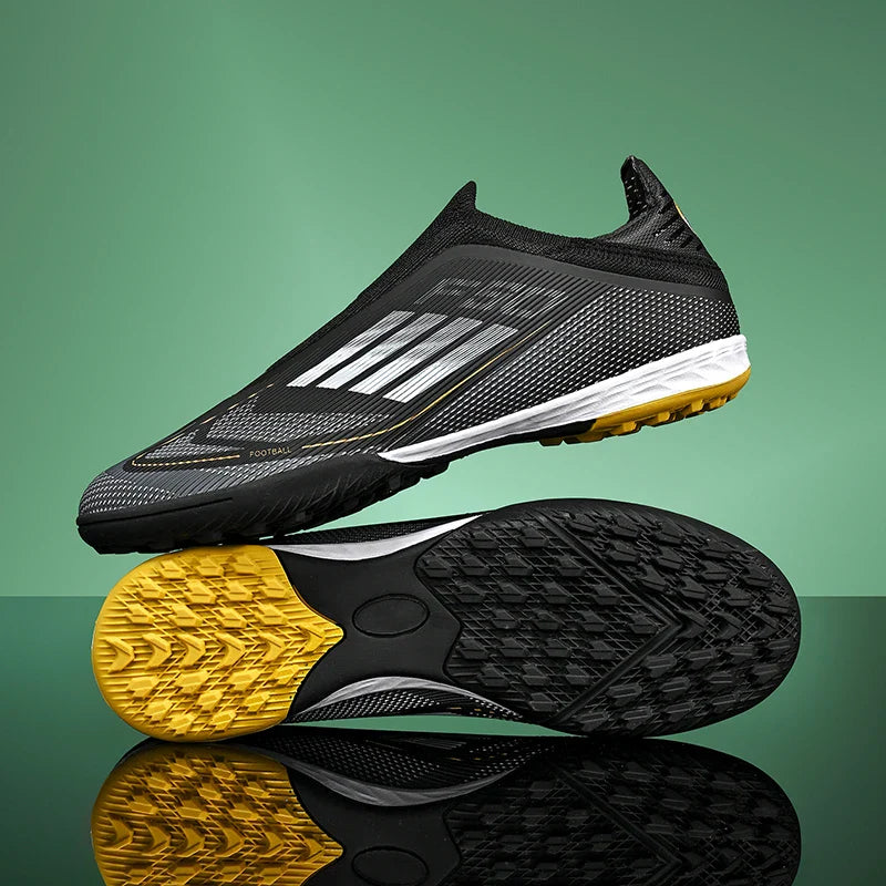 New Men Soccer Shoes Outdoor Sport Football Boots Training Breathable Match Boys Adult Cleats Non Slip Long Spikes Comfortable