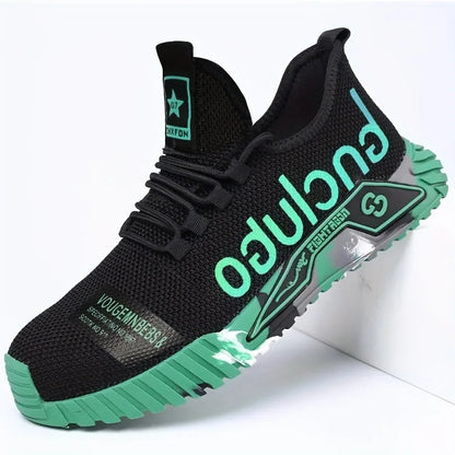 Lightweight Steel Toe Safety Shoes Men Anti-puncture Work Shoes Men Breathable Industrial Shoes Indestructible Work Safety Boots