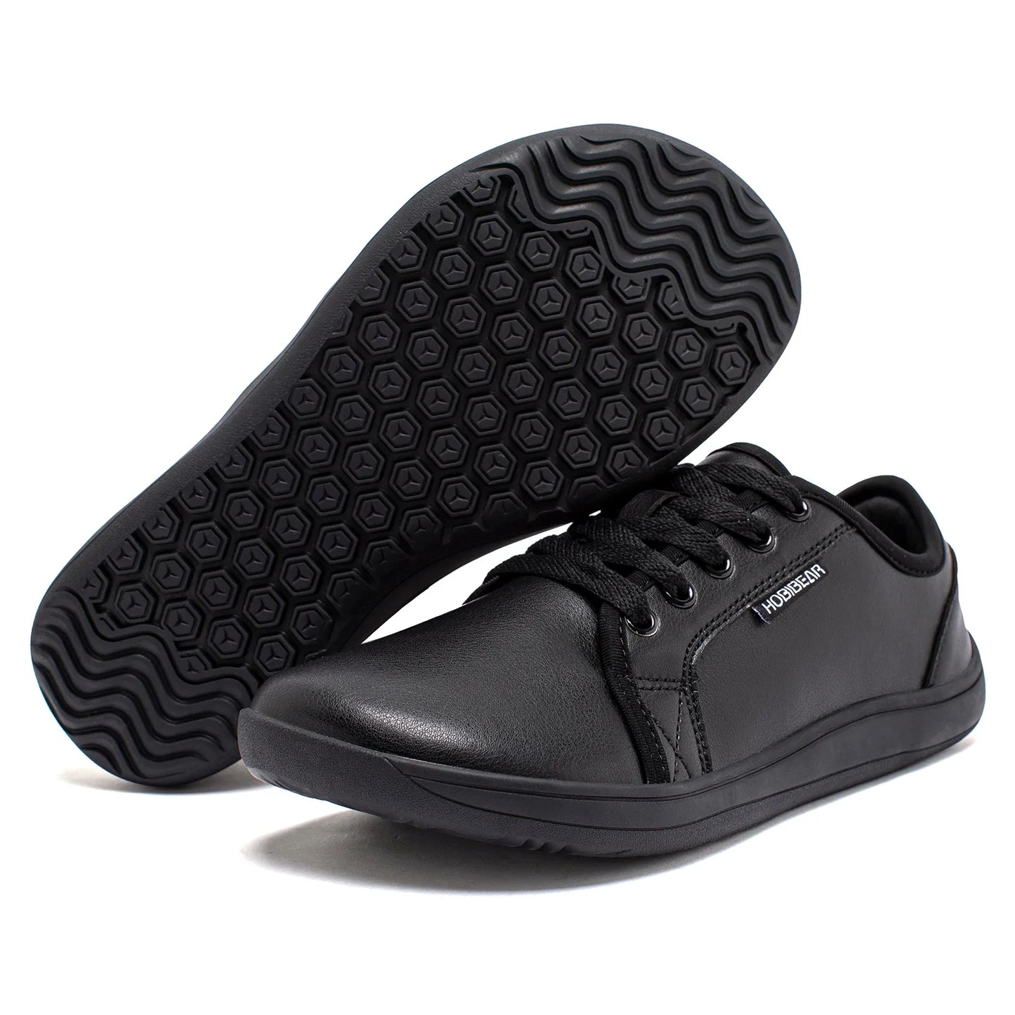 Minimalist Shoes for Men Women Wide Toe Barefoot Zero Drop Shoes Casual Artificial Leather Lightweight Walking Sneakers