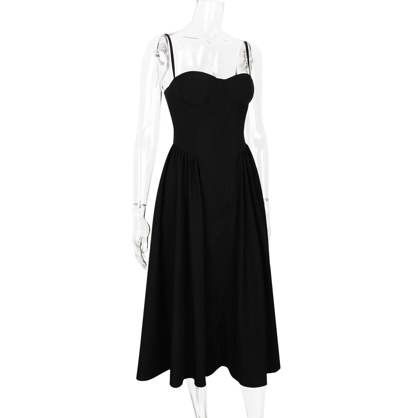 Summer Party Dresses 2025 New Arrivals Fit and Flare Elegant Midi Dress Red Night Date Dress