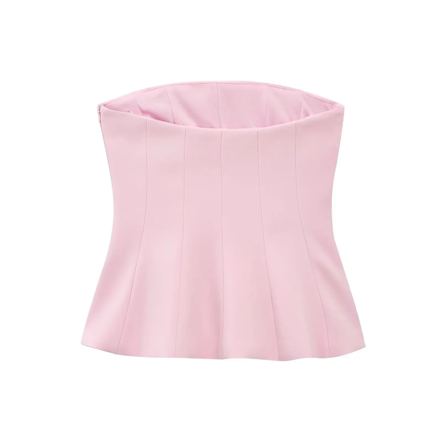 Sexy Butter Yellow Cami Ruffles Tube Top Women Fashion 2025 Summer Strapless Y2K Girl Streetwear Tops Holiday Party Tops