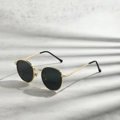 New Fashion Round Women Sunglasses Brand Designer Vintage Men Glasses Metal Frame Eyewear UV400 Gafas De Sol Mujer