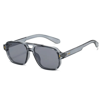 Fashion Square Sunglasses Women Men Driving Rivets Arrow Decoration Casual Travel Suitable for All Sun Glasses Uv400