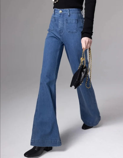 Calças jeans retrô americanas estilo coreano