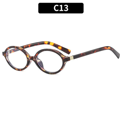 New Oval sunglasses For women Fashion Brand Black Small Frame Sun Glasses Female Retro Clear Lenses Eyewear Lady Trendy UV400
