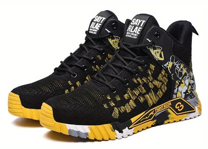 High Top Protective Safety Shoes Men Steel Toe Work Shoes Men Women Work Safety Boots Anti Smash Safety Indestructible WorkBoots