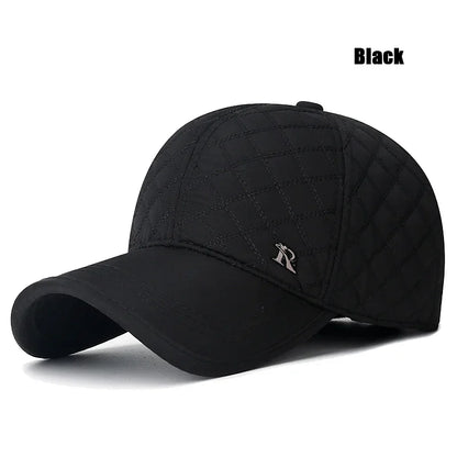 New Unisex Middle-Aged and Elderly Winter WindProof, Cold-Proof and Warm Baseball Cap With Ear Protection, Thickened Peaked Cap