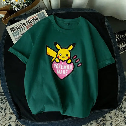 T Shirt Man Women 2026 Summer Y2k Short Sleeve Tee Tops Streetwear Casual Parent-child Clothing Unisex