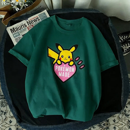 T Shirt Man Women 2026 Summer Y2k Short Sleeve Tee Tops Streetwear Casual Parent-child Clothing Unisex