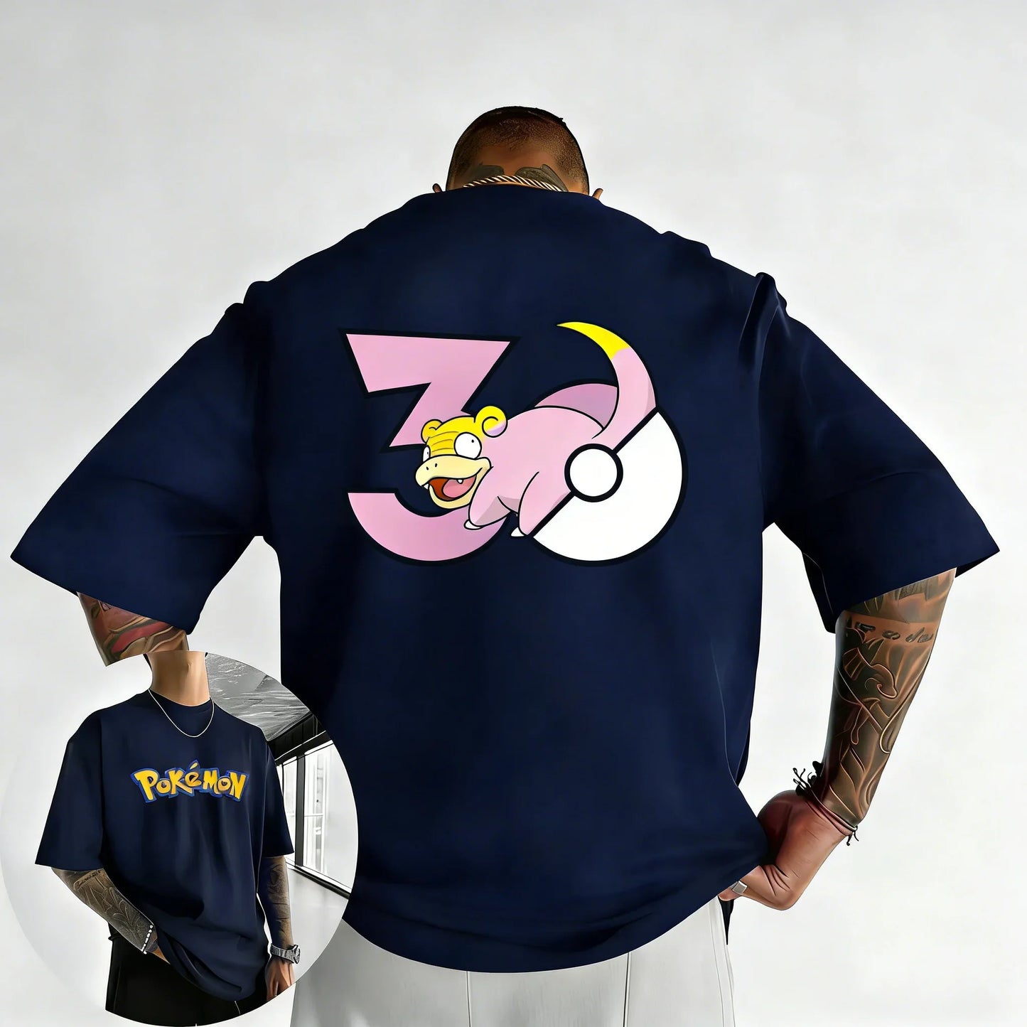 30th Anniversary Slowpunk Printed T-shirt Summer New Men's and Women's Loose Casual Hip Hop Trendy Short Sleeve Top