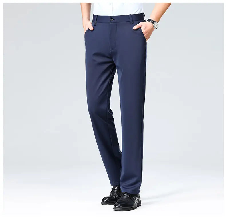 Four-Way Stretch Business Casual Pants for Men, Spring/Autumn Dress Pants, Men's Trousers, Formal Pants, Casual Elastic Dress Pa