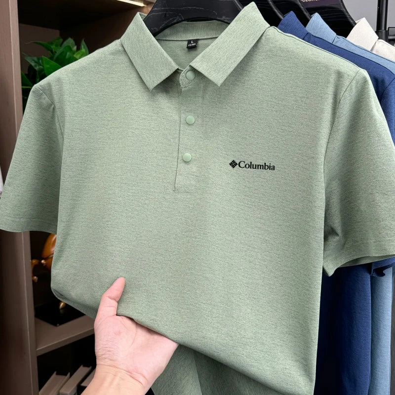Bestselling fashion brand summer new designer simple letter embroidered breathable polo shirt mens exquisite and comfortable top