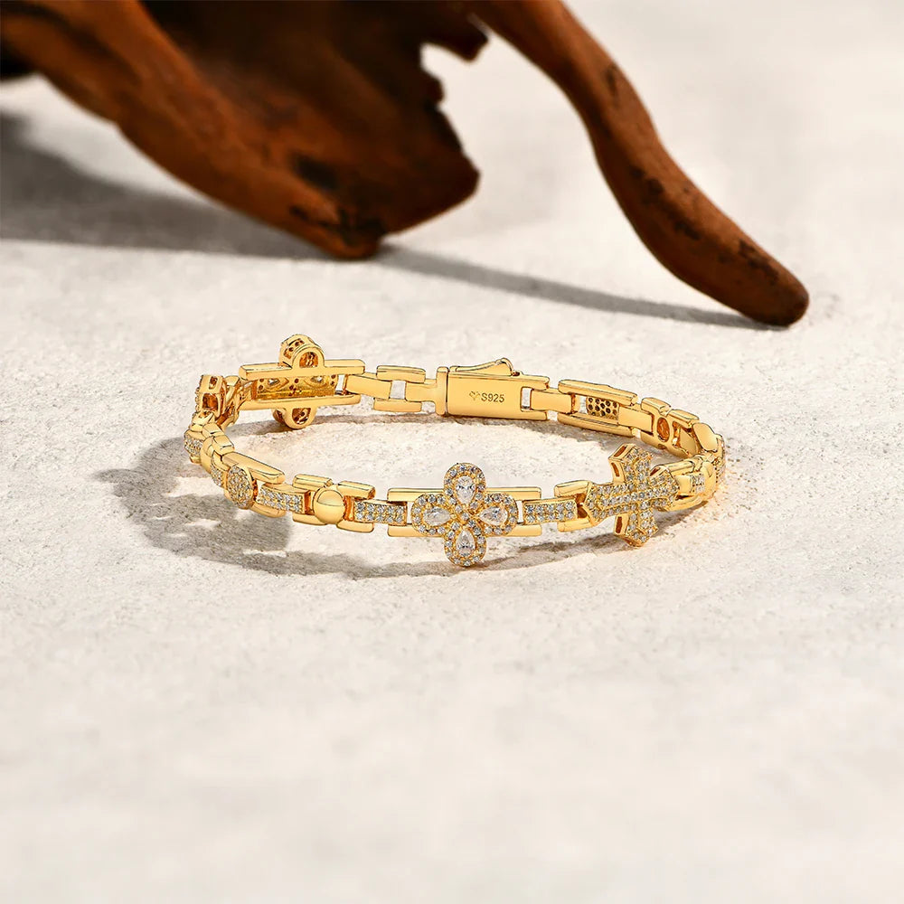 DVVS1 Moissanite Bracelet 925 Silver Bracelets Original Certified Women's Chain For Wedding Engagement  Luxury Jewelry