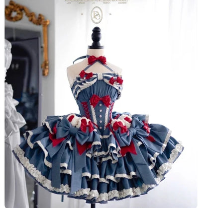Girls Birthday Lolita Dress 2024 Spring and Summer Women's Tube Top Satin Bowknot Slim Pettiskirt Short Mini Party Dress