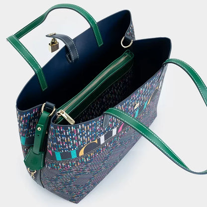 Classic Full Print Pattern Mother And Child Tote Bag For Women 2026 New Light Luxury Large Capacity Commuter Handbag