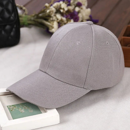 Fashion Retro Solid Color Men and Women Universal Baseball Cap Outdoor Sports Casual Girl Ponytail  Hat Sale