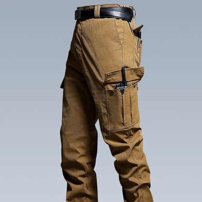 New Work Cargo Pant Men Wear-Resistant Stretch Tactical Trousers Casual Breathable Multi-Pocket Outdoor Waterproof Training Pant