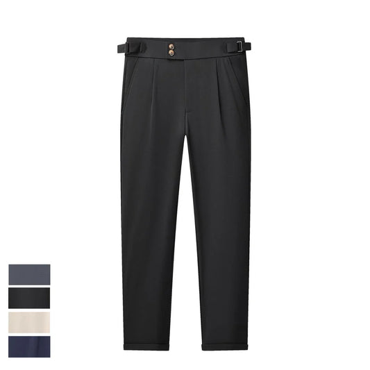 Quality New Fashion Mens Casual Pants Quick Dry Formal Dress Pants Stretch Men Regular Fit Suit Pants Work Trousers