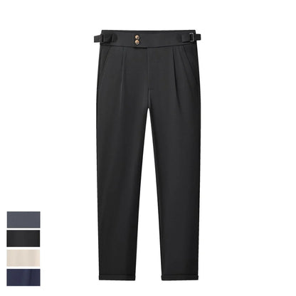 High Quality Mens Dress Pants Stretch Smart Casual Pants Wrinkle Free Suit Pants Men Regular Fit Work Pants Spring Autumn