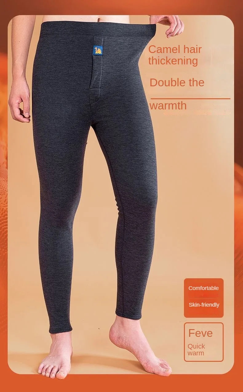 Thermal Underwear Men's Winter Clothes Fleece Keep Warm Pants Soft comfortable Underpants Sleepwear Breathable Thermo Leggings