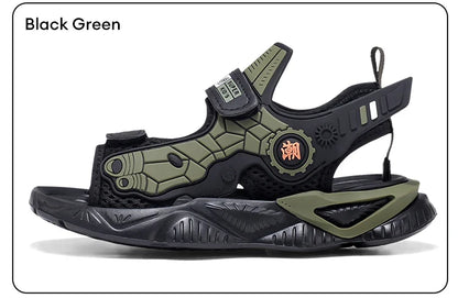 Summer Kids' Sandals Boys Soft Bottom Casual Beach Shoes School Students Comfortable Flat Walking Sandials