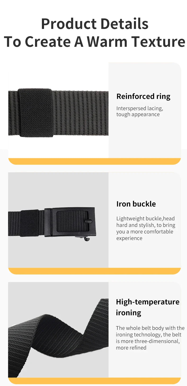 Men's And Women's Toothless Automatic Buckle Belt Military TrainingCanvas Belt New Metal Buckle Young Students' Versatile Belt T