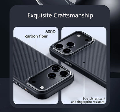 For 600D Kevlar Series iphone 17 pro case of aramid fiber anti-fall Case With Magnetic For iphone 17 pro max case
