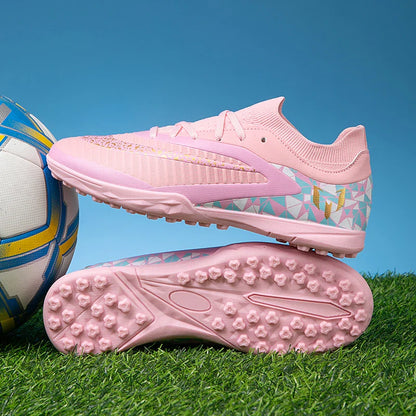New Kid Match Boys Football Boots Sports Shoes Match Soccer Shoes Outdoor Sneakers Professional Non-Slip Comfortable Unisex