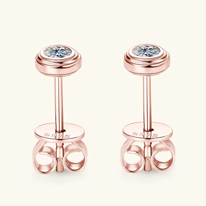 3mm 0.1ct Moissanite Diamond Necklace Bracelet Stud Earring For Women Simple Single Stone Earrings Bracelets Jewelry Set