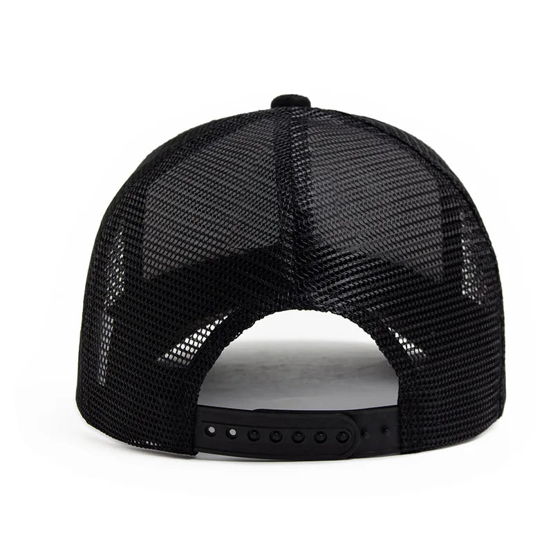 Unisex 5 panel Mesh Suede Trucker Hat  Men Baseball Cap Spring Summer Breathable Sports Hats