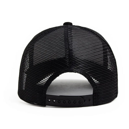 Unisex 5 panel Mesh Suede Trucker Hat  Men Baseball Cap Spring Summer Breathable Sports Hats