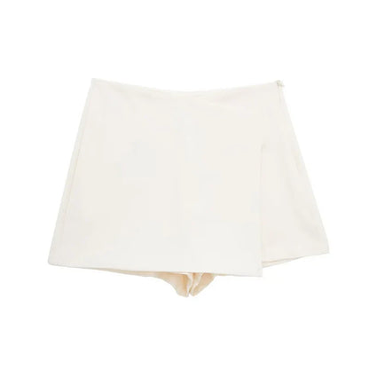 Shorts Women 2024 Black White Mini shorts Women's Shorts High waist Micro Casual Skirt Shorts Asymmetric Shorts Skirt Mujer