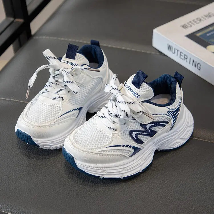 2026 Spring Autumn Children Chunky Mesh Sneakers Toddlers Boys Girls Casual Sports Shoes Patchwork School Kids Basketball Shoes