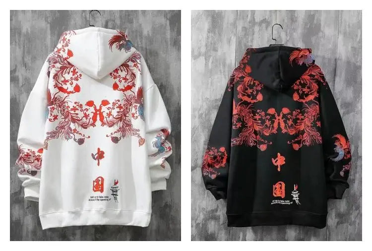 Moletons Pretos com Estampa de Anime Essenciais com Capuz Feminino Estética Coreana Moda Fofa Moletons com Capuz Streetwear para Mulheres