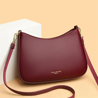 High Quality Underarm Shoulder Bags for Women 2024 Solid Color New Texture Leather Crossbody Bag Luxury Designer Handbags Sac