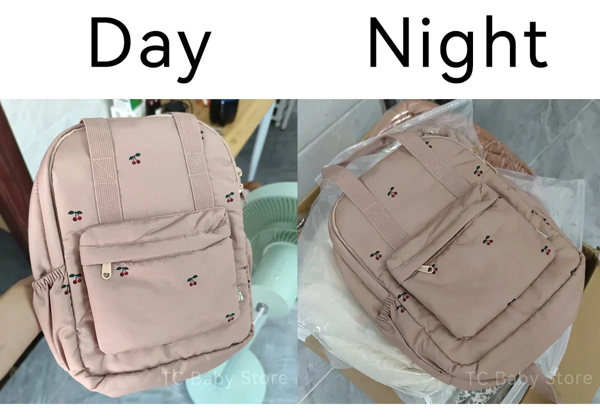 Baby Backpack Parent-child Kids Schoolbag Kindergarten Bags Brand Traveling Cherry Children's Boys Girls Mom Storage